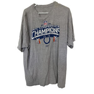 Reebok Indianapolis Colts 2005 AFC Champions T Shirt Mens L